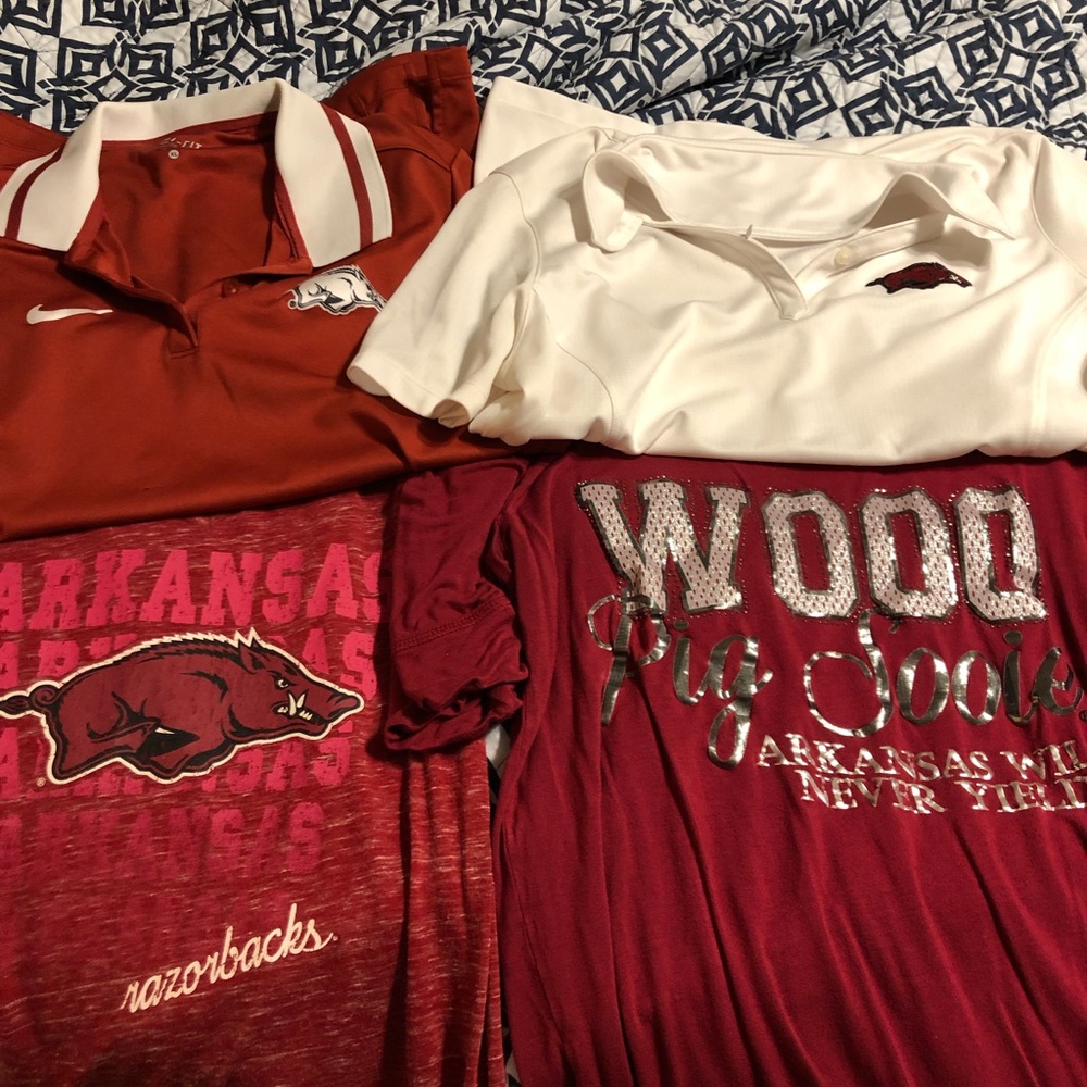 Arkansas Razorback shirts Cutter and Buck large